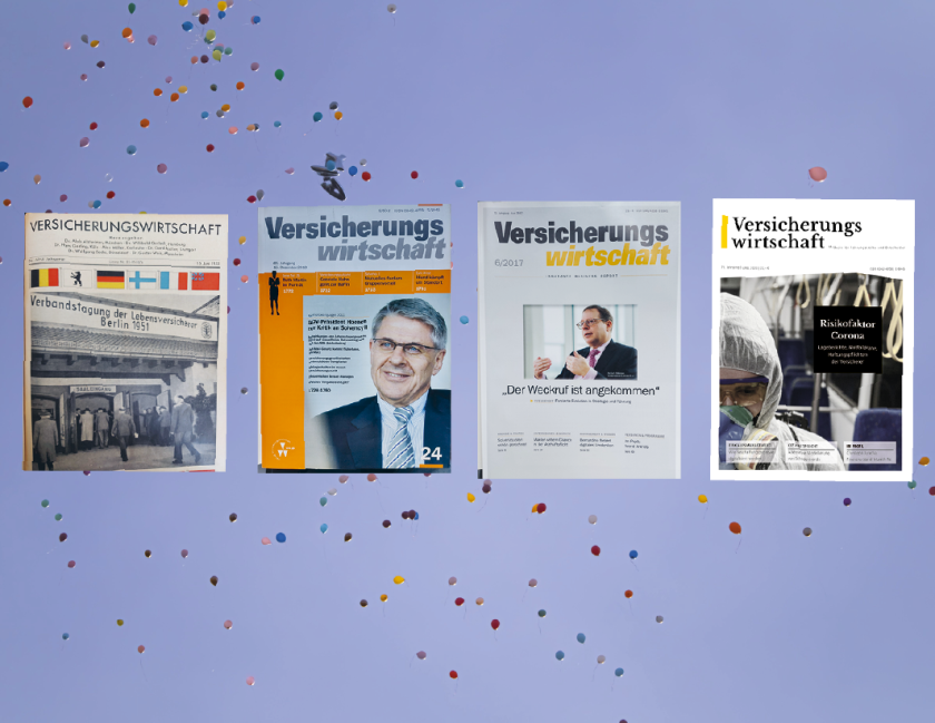 80. Jubiläum: Wie die Zeitschrift Versicherungswirtschaft den Markt begleitete